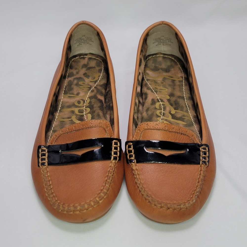 Sam Edelman Flora Penny Loafers Brown Leather Women's 10